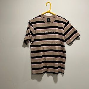 Brand new striped huf shirt